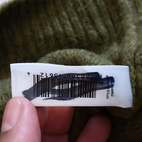 Joe Fresh| NWT Olive Green Knit Patterned Crew Neck Sweater - Picture 11 of 11